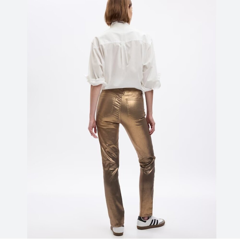 Gap vintage slim high waist gold jeans - size 30